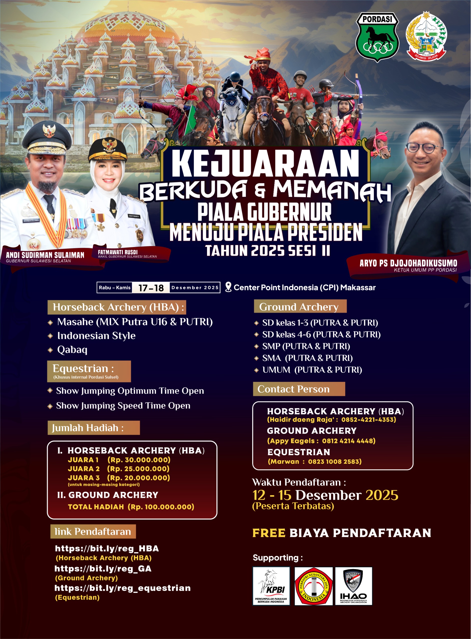 Kejuaraan Berkuda dan Memanah (HBA) Piala Gubenur Seri 2 Flyer